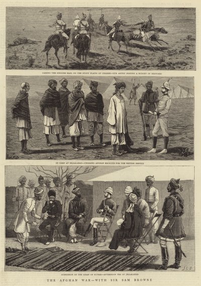 De Afghaanse Oorlog, met Sir Samuel Browne door John Charles Dollman